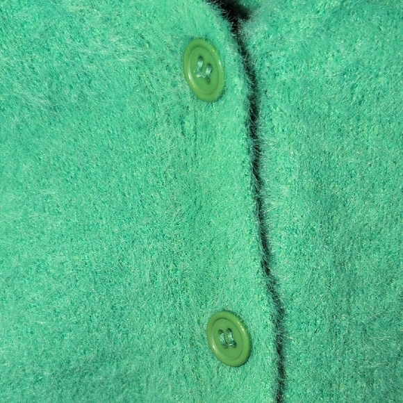 Freshman 1996 Green Knit Sweater Dress And Cardigan Set Size L - Picture 7 of 8